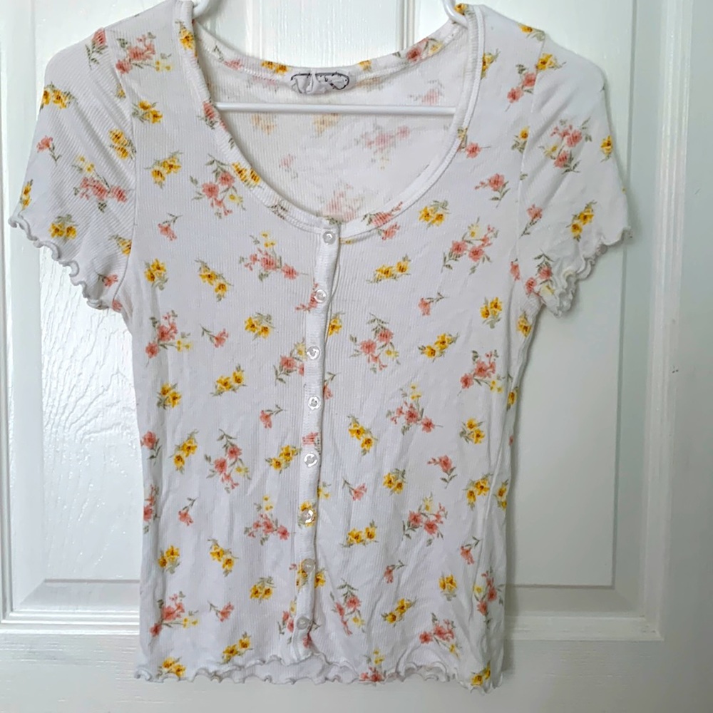 Juniors Floral Top